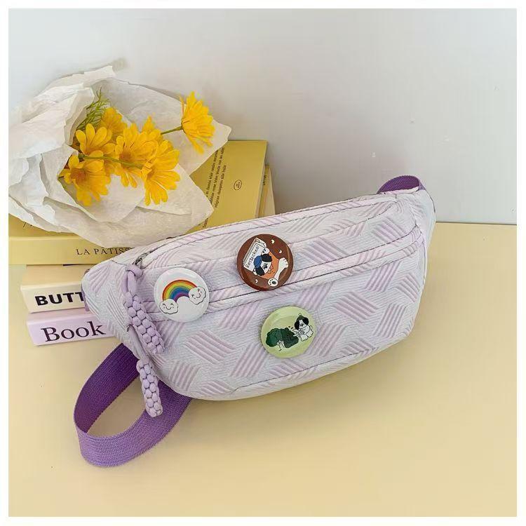 1Pc New Simple and Cute Casual Fanny Pack, Women's Fanny Pack, Fresh Niche Versatile Messenger Bag, Sports Versatile Fashion Breast Bag