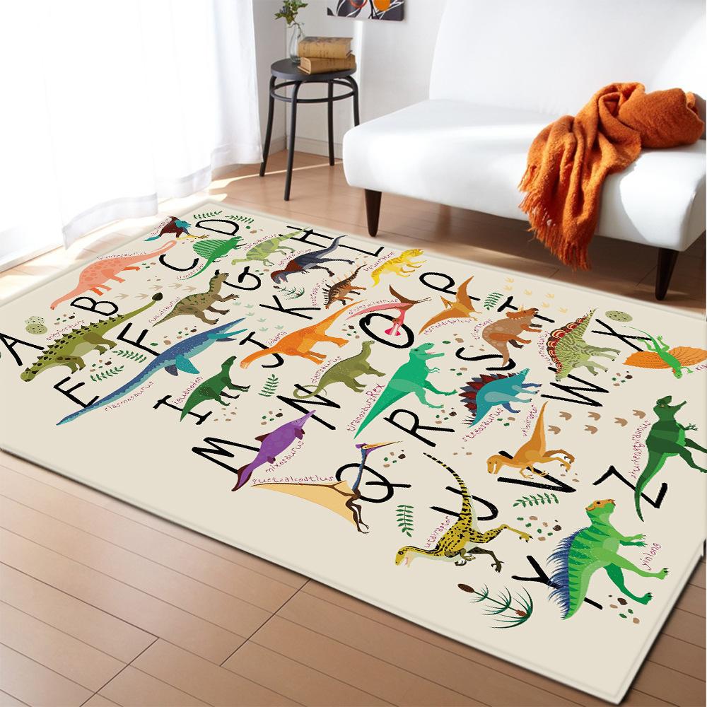 Leopard Tiger 3D Carpet Living Room Area Rug Kids Play Room Mat Dinosaur Boys Bedroom Rug Kitchen Mats Floormat Entrance Doormat