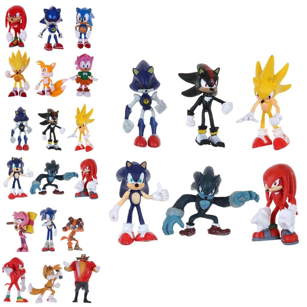 Premium Quality Cute Sonic The Hedgehog Game Action Figures Toy Set For Kids And Adults