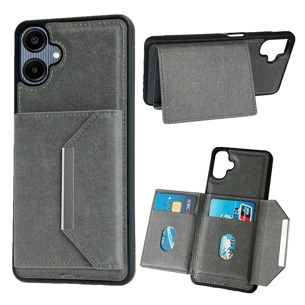 For Samsung Galaxy A06 5G/A06 4G Case Card Bag Kickstand TPU+PU Phone Cover