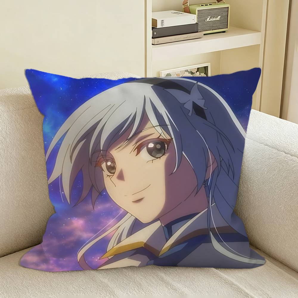 Annerose Krasia Anime Hojo Mahou Square Sofa Pillow Cover Solid Color Living Room Home Decor Cushion Case