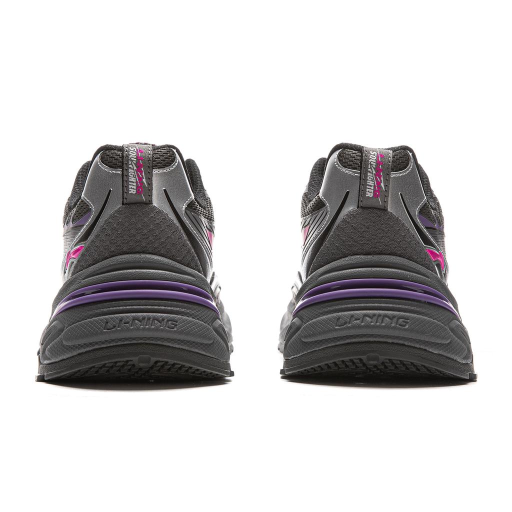 New LOL X LiNing Shock Absorbers Slip Resistant Abrasion Resistant Low Top Chunky Sneakers Men's Gray AGCV275-3