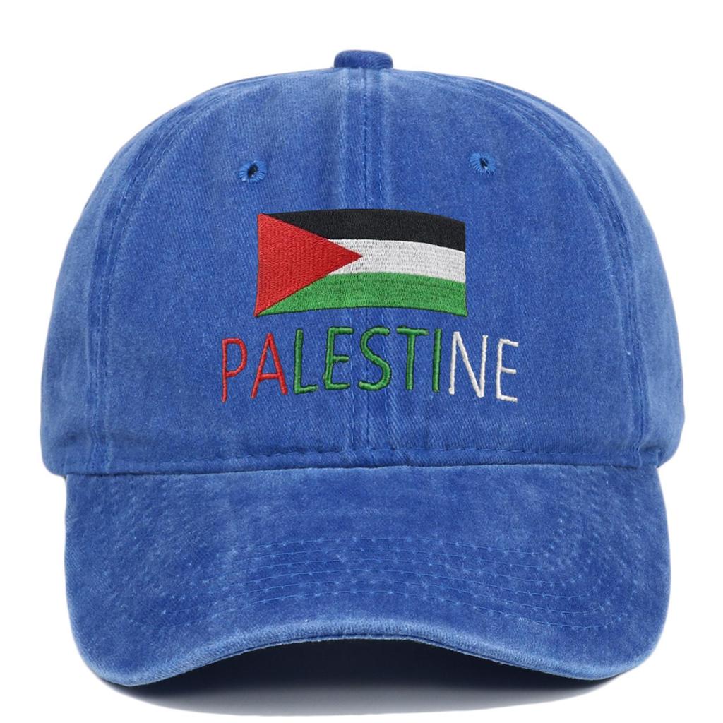 Cappellino da papà vintage con ricamo Free Palestine
