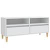 Vidaxl Szafka Pod Tv, Biała, 100X34,5X44,5 Cm, Materiał Drewnopochodny
