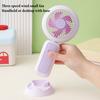 Foldbar Håndholdt Ventilator med Natlys USB Genopladelig Mini Ventilator til Skrivebord Soveværelse Bærbar Stille Ventilator til Studerende Kontor Rejser