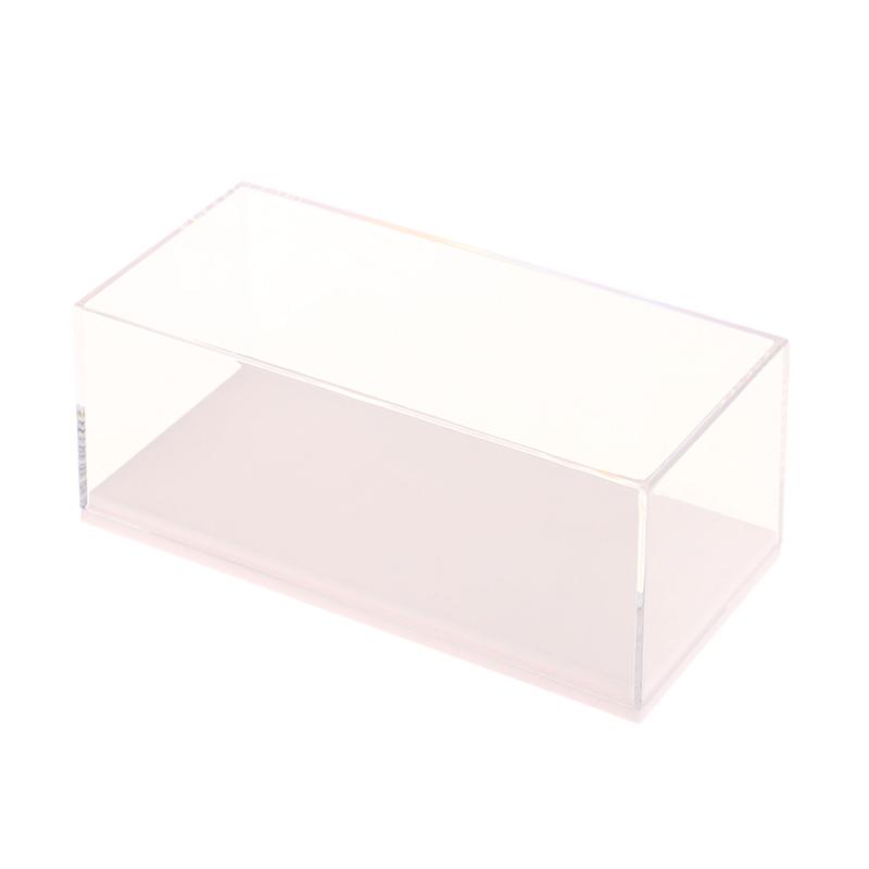 1:64 Skala Bilmodell Utstillingsboks Gjennomsiktig Akryl Støvtett Kasse Hardt Omslag Samleobjekt Miniatyrfigur Leketøy Beskyttelse