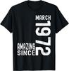 1972 Limitierte Auflage 54. Geburtstag Geboren 1972 Unisex Hals Kurzarm T-Shirt Lässig Personalisierte Kleidung Camisas Streetwear