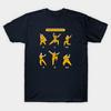 Herren Schwarzes T-Shirt mit Aufdruck Know Your Kung Fu Kein-Schnitt-Transferpapier Druck Baumwoll-T-Shirt