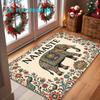 1pc, 2D Flat Printing, Bohemian Style Elephant NAMASTE Printed Door Mat, Non-Slip And Machine Washable Easy To Clean Polyester Carpet, Suitable for Ho