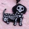 1 Pair Halloween Earrings Spooky Chic Bat Cat Skull Lightweight Trendy Personality Fun Comfortable Earrings