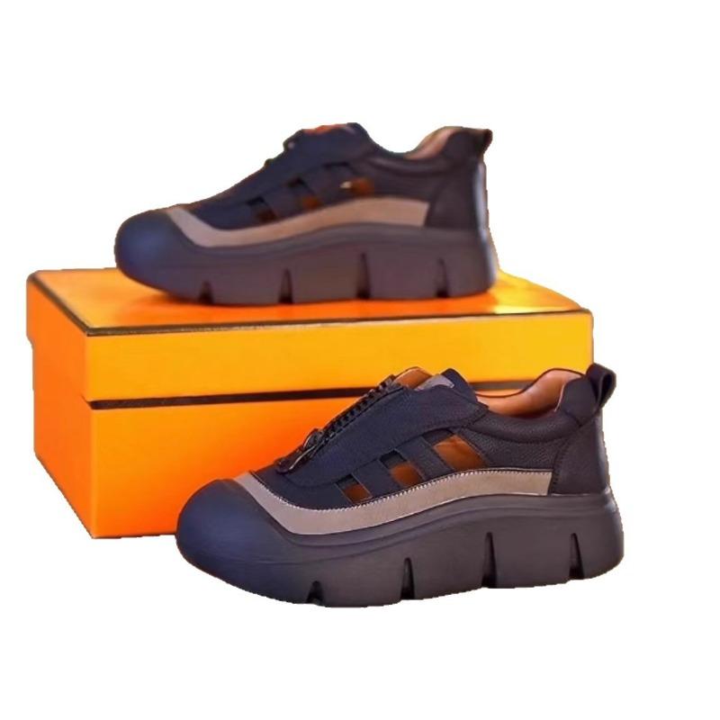 Baotou sandals women's new outer wear summer thick sole soft sole soft surface comfortable breathable hollow hole single shoes