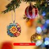 Fashionable Acrylic Sunflower Hanging Pendant For Upscale Automobile Decoration