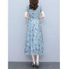 Elegant Floral Slimming Plus Size Summer Dress