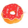 Pet Donut Toy Plush Bite Resistant Teeth Grinding Christmas Pattern Dog Squeaky Toy for Puppy Cat