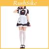 Cat Girl Maid Costume Cosplay Dress With Polyester Blend For Halloween Anime Fans