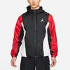 Jordan Spliced Basketball Sports Hooded Logo Jacket Men Jackets Black Red CV2241-010