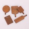 10/50/100pcs Mini Wooden Cutting Board Dollhouse Cutting Board Wood Chopping Charcuterie Paddle for Scene Setting