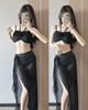 Muse Ruffle Sexy High Waist Babes Split Fashion Bikini Bikini Split Three-piece Swimsuit Women