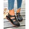 Women Platform Hollow Roman Sandals, Round Toe Wedge Heel Breathable Comfort Casual Shoes