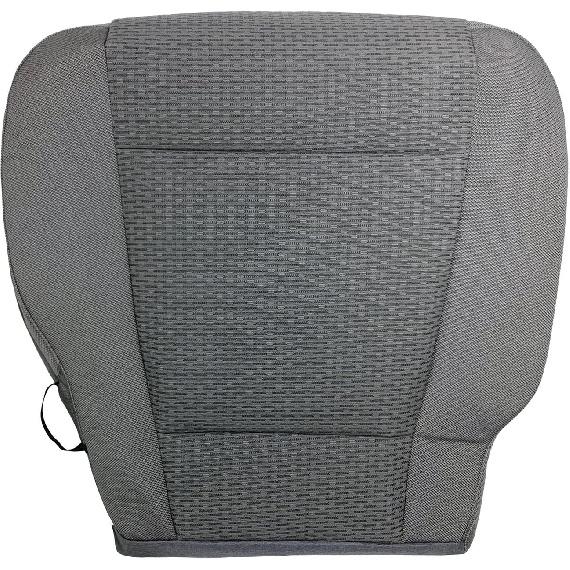 Medium Gray Cloth Driver Side Bottom Seat Cover Compatible with Ford F150 XLT 2015 2016 2017 2018