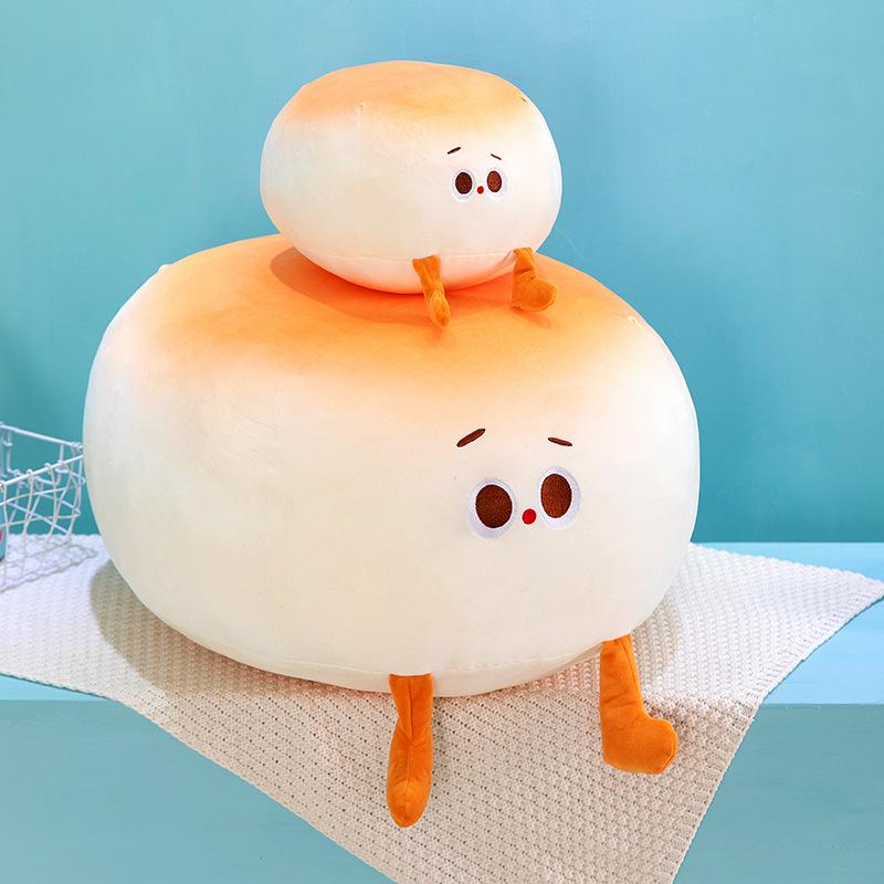 Creative Soft and Cute Steamed Buns Dolls Home Decoration Children's Sleeping Pillows Large Dolls for Girls' Holiday Gifts