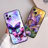 RA9 Colorful Butterfly Phone Case for Samsung Galaxy A11 A12 A13 A15 A52S A53 A55 A56 A70 A71 A72 A73 F06 F16 F56 S10 Plus S10e