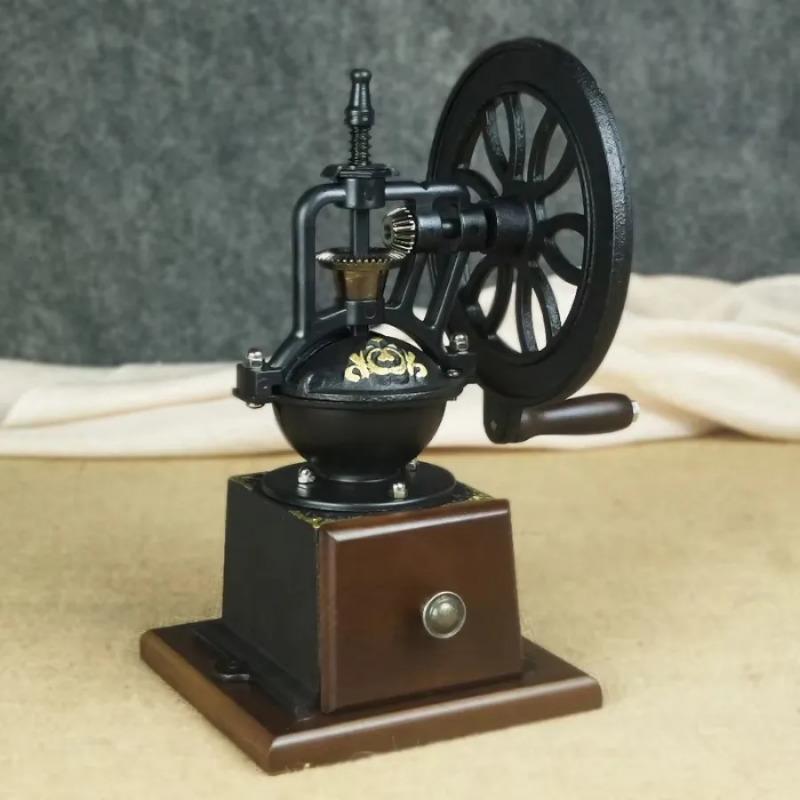 Luxury Vintage Style Home Coffee Maker Pot Belgian Royal Coffee Machine Set Siphon Drop Manual Coffee Grinder