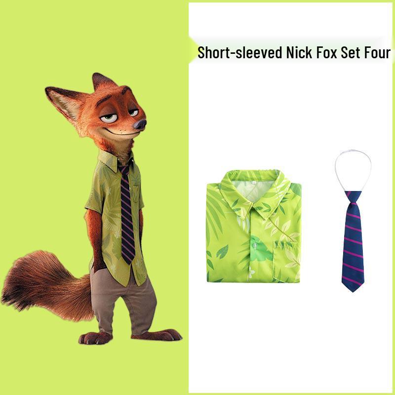 Nick Wilde Zootopia Cosplay Kostým Sada Košile pro Dospělé