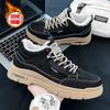 Men's Winter Fleece Thickened Warm Cotton Shoes Men's Martin Boots Platform Outdoor Snow Boots