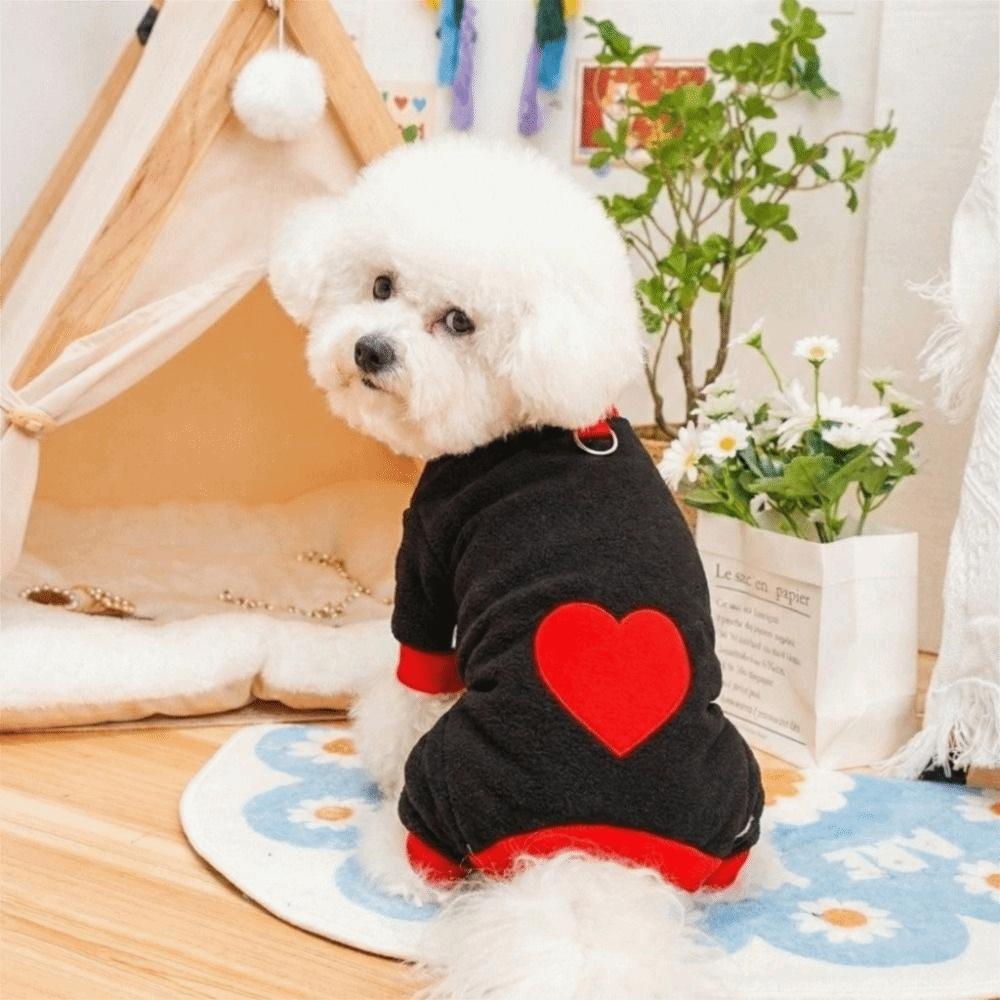 Warm Dog Towing Suit Comfortable Dog Four Legged Clothing Dog Pajamas Autumn Winter