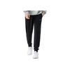 Li Ning Sports Lifestyle Series Solid Color Loose Fit Cuffed Moisture Wicking Breathable Casual Pants Men Pants Black AKLTE51-1