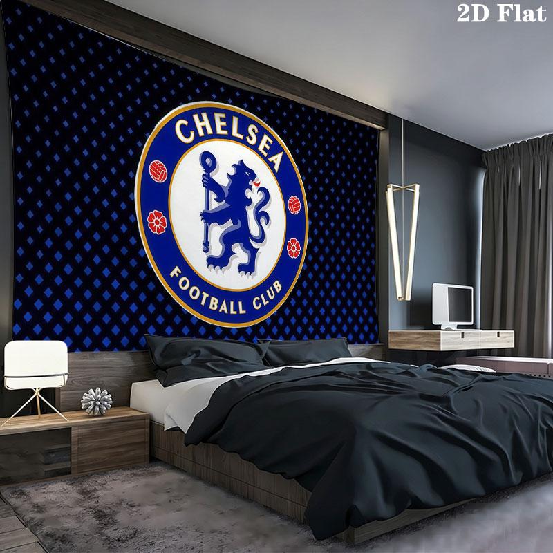 The Blues Wall tapestry, aesthetic printed fabric blanket, suitable for bedroom, living room, and home decor.