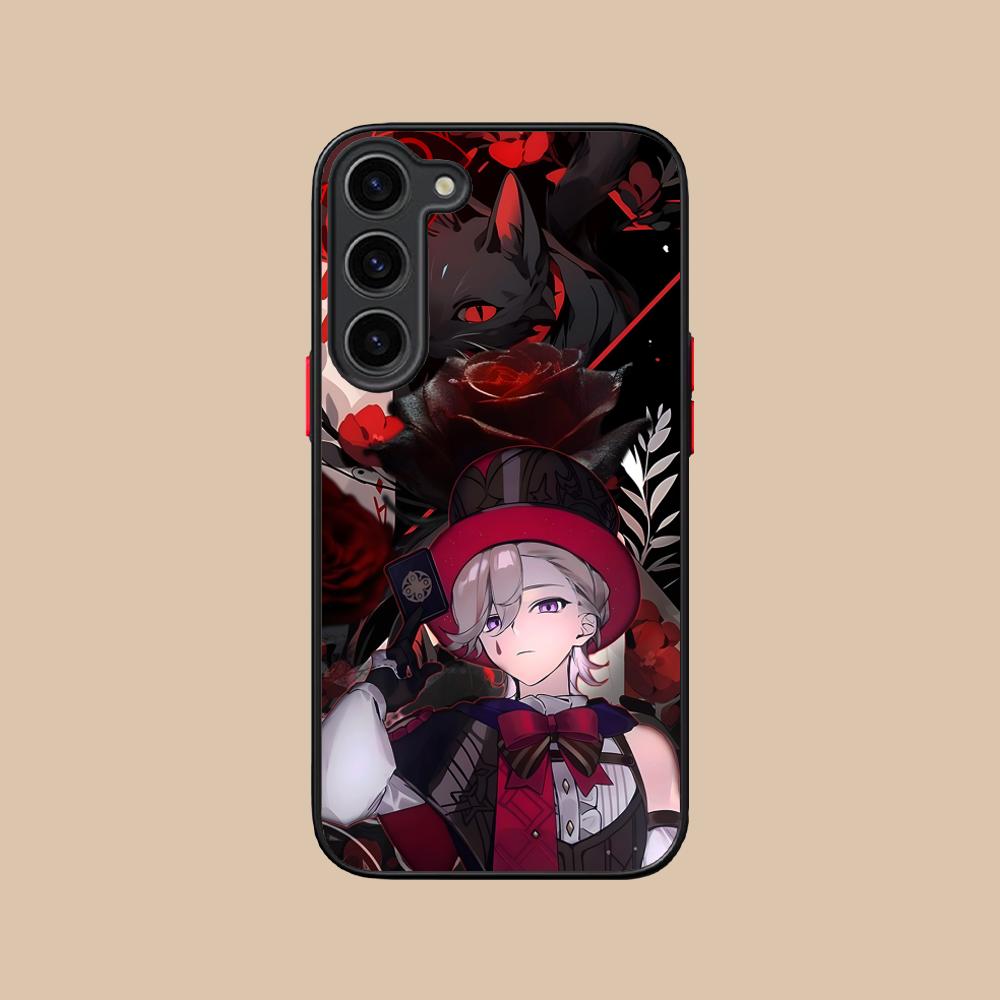 Game GI Lyney Silicone Mobile Phone Case for Samsung Galaxy S26 S25 S24 S23 S22 S21 Plus FE Ultra Colorful Cover
