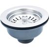 Sink Trap - AIMOONSA - Ø114 Mm 1½" - Without Overflow - Stainless Steel + ABS - Satin Finish