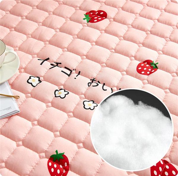 Fashion Cotton Thick Matress Protector Bed Mattress Pad Mattress Cover Soft Mattress Topper Washable Fitted Sheet Home Textile