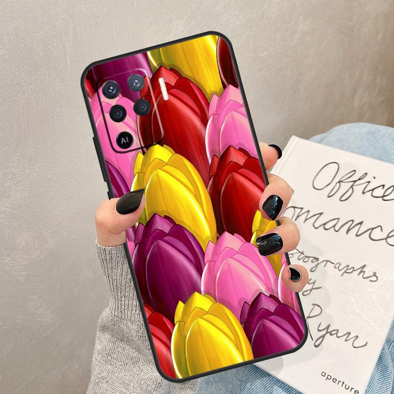 

Tulips Flower Spring Case For Oppo A78 A98 A18 A38 A58 A60 A80 A40 A77 A57 A17 A74 A54 A94 A96 A76 A16 A15 A5 Pro OPPO A94 5G