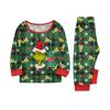 Print Cute Family Set Pajamas, Home Clothes, Family Set Long Sleeve Top Pants Set
