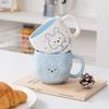 Soft Cute Rabbit Ceramic Mug Children's Coffee Water Cup Cute Cute Fun Home Couple Breakfast Milk Cup
