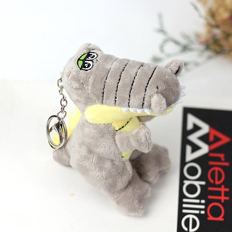 

Alligator Plush Soft Keychain Vibrant Colors Short Plush Stuffed Animal серый