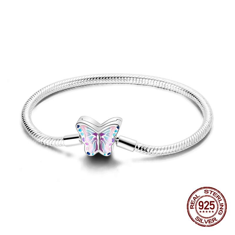 100% 925 Sterling Silver Original Stars Forever Love Zircon Bracelets Fit DIY Charms Beads Anniversary Birthday Jewelry Gifts