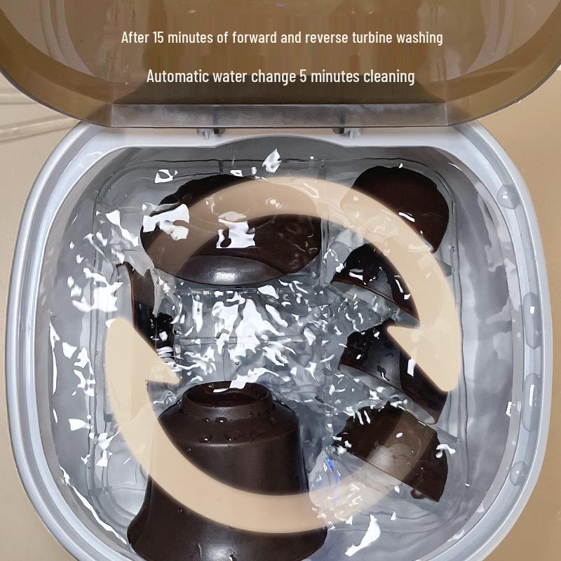 Kung Fu Portable Rechargeable Teacup Washing Machine - Fully Automatic for Tea Stain Removal
