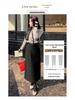 Women's Taro Purple Wool High Waist Slimming Mid-Length Skirt - Autumn/Winter 2025