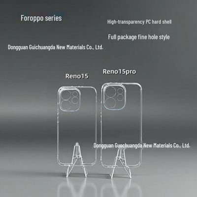Uygulanabilir OPPO Reno 15 Pro Şeffaf Sert Kabuk Telefon Kılıfı - Sararma Önleyici ve Düşme Korumalı