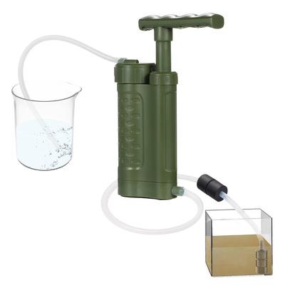 Pompă de purificare a apei Sistem de filtrare a apei cu filtru de apă de 0,01 microni Echipament portabil de supraviețuire de urgență în exterior pentru camping drumeții de urgență