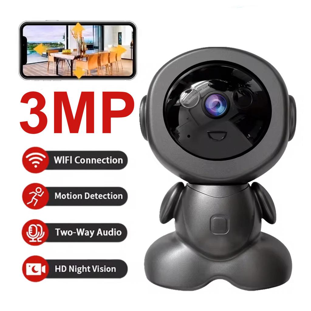 Security Camera Indoor HD Pet Baby Monitor Smart Home Surveillance Robot PTZ Camera Smart Tracking Night Vision Monitor
