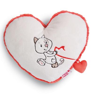 NICI Cushion Love Cat Heart 26x22cm