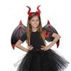 3Pcs/Set Demon Horn Hair Band Halloween Cosplay Props Demon Wings Set  Cosplay Event