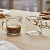 70ml ESPRESSO Heat-resistant Glass Measuring Cup Kitchen Clip for Espresso Double Mouthed Cups
