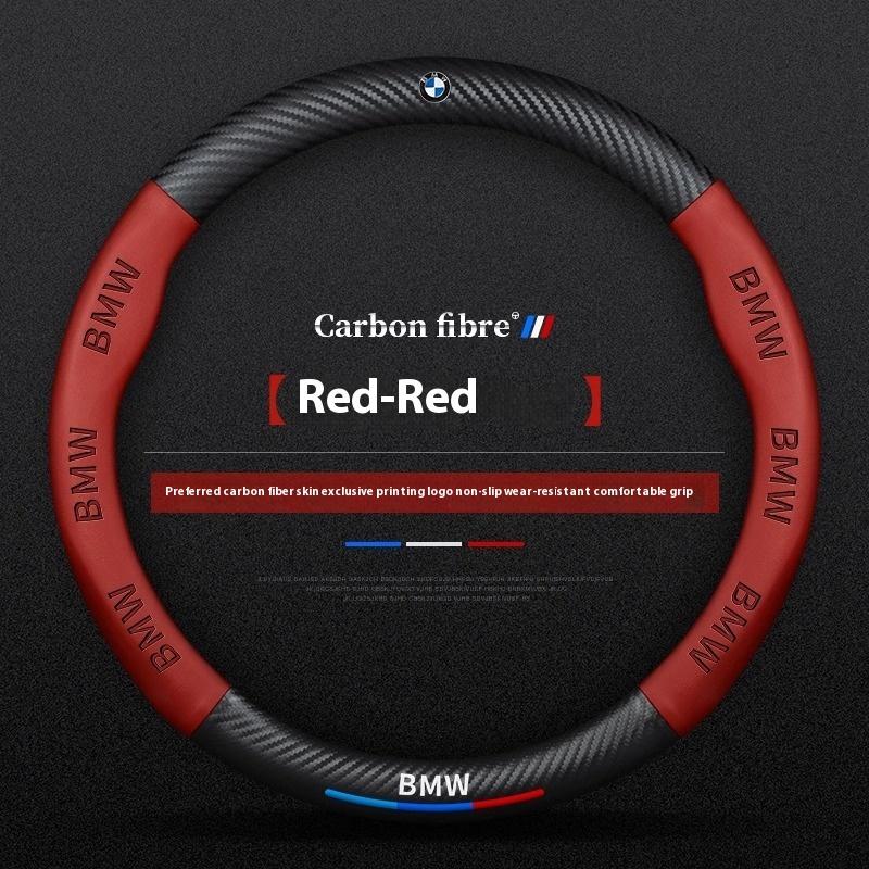 Car Anti-slip Leathe Carbon fiber Steering Wheel Cover For BMW M X1 X3 X4 X5 X7 M2 M3 M4 E46 E39 E60 E90 E91 E36 E87 F10 F20 F30