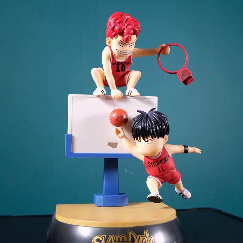 Slam Dunk GK Sakuragi Hanamichi Kaede Rukawa Anime Figure Dunk Action Figure Scene Doll Car Decoration Toys